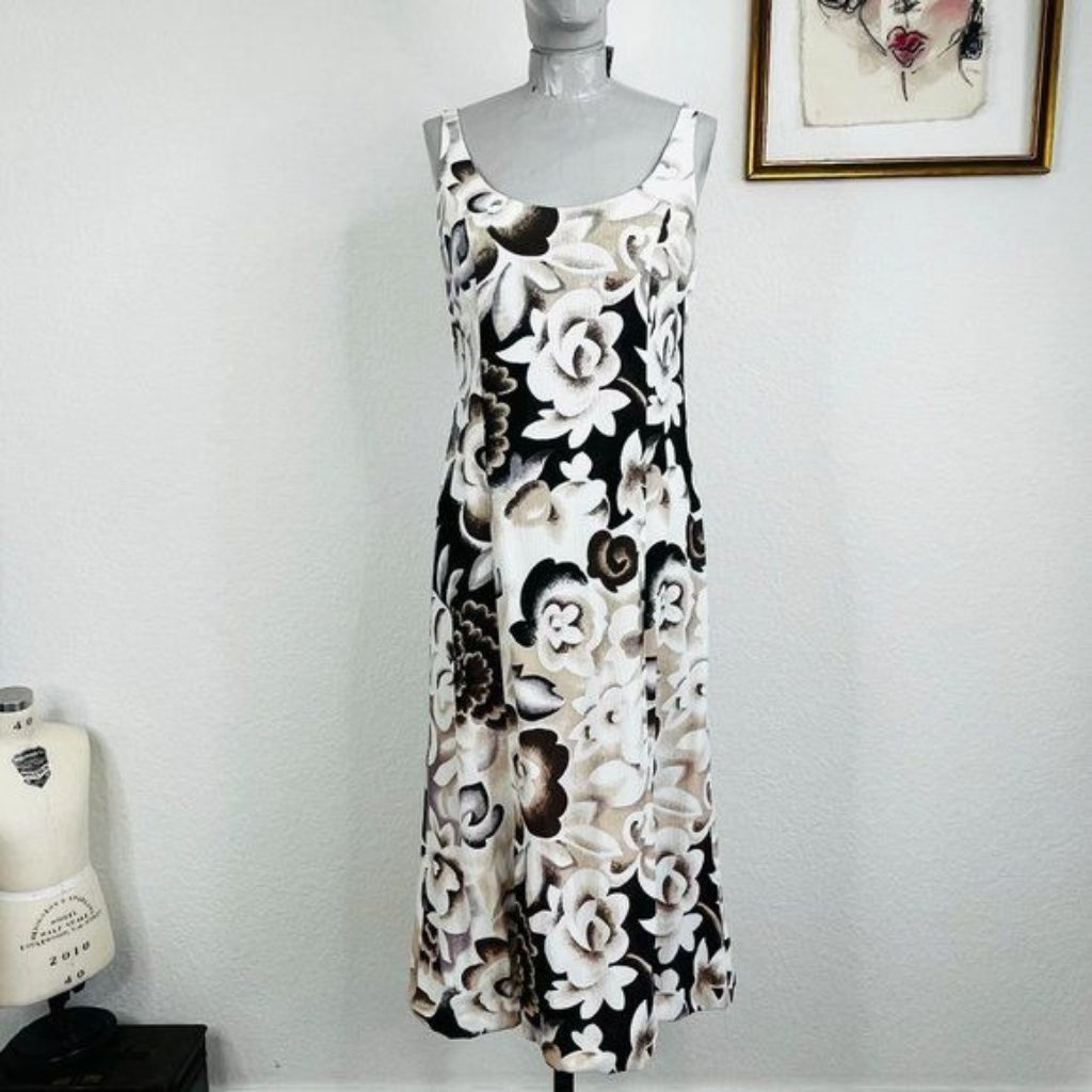 Kenzo Paris Floral Y2k Midi Slip Dress